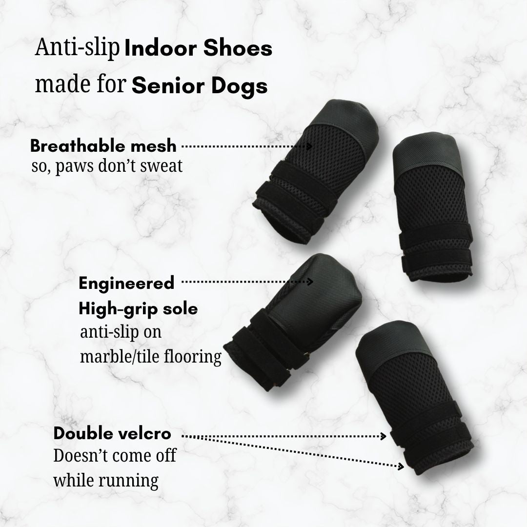 Zoof Grips - Anti Slip Indoor Shoes for Senior Dogs
