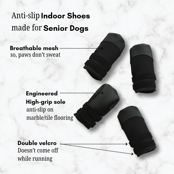 Zoof Grips - Anti Slip Indoor Shoes for Senior Dogs