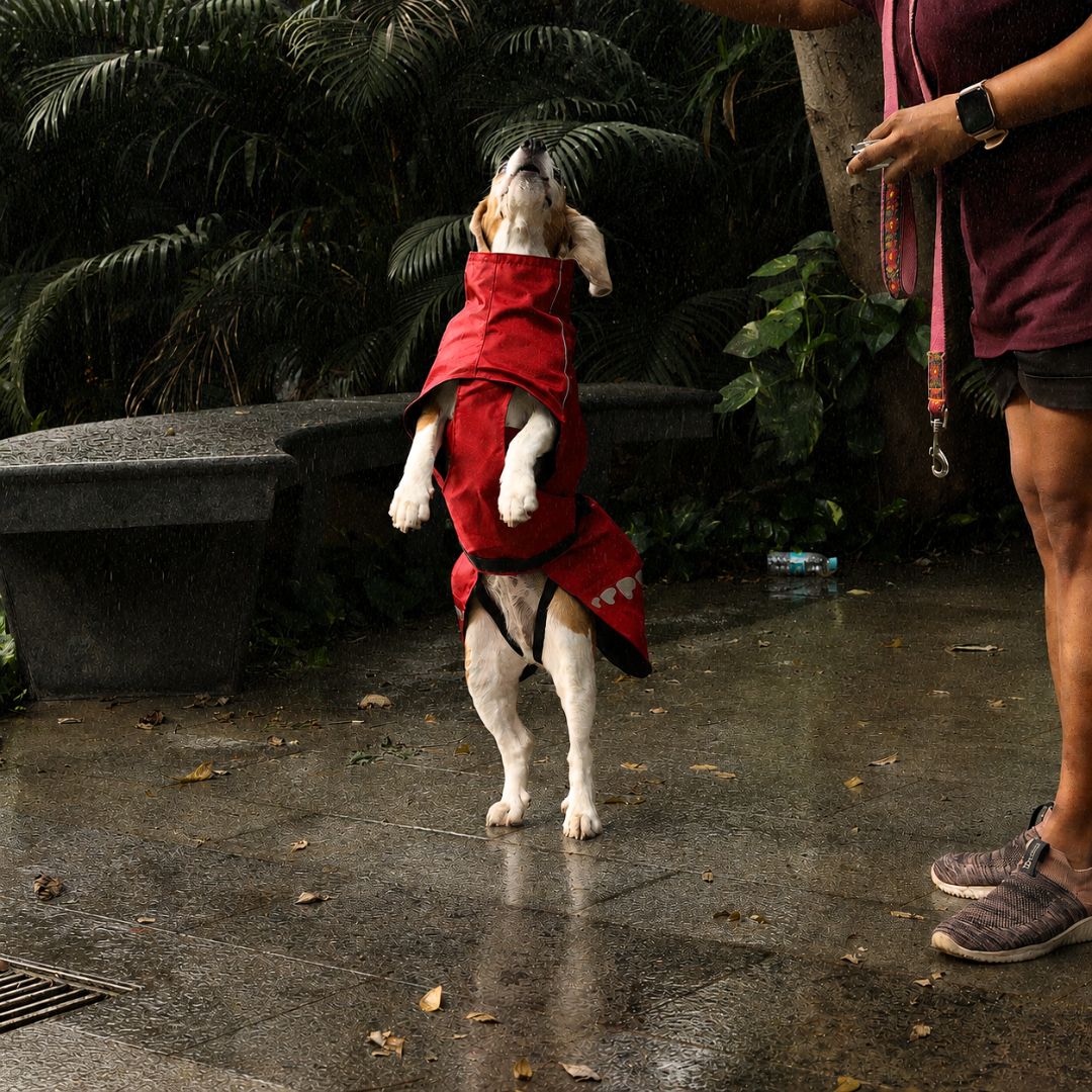 Zoof Dog Raincoat - Red Rascal