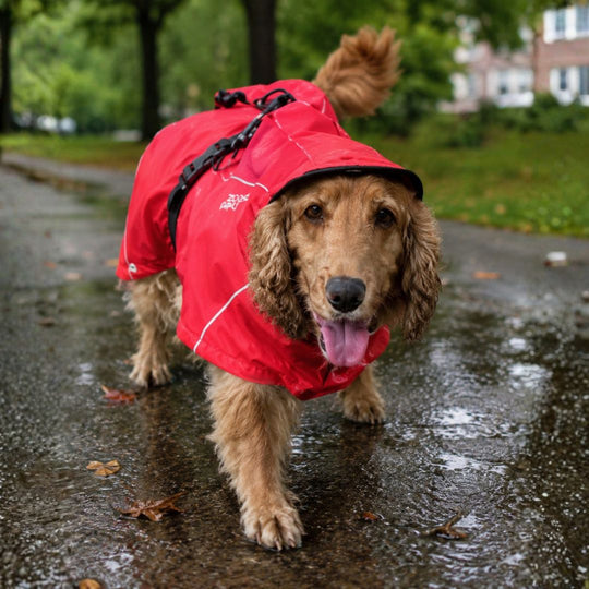 Zoof Dog Raincoat - Red Rascal